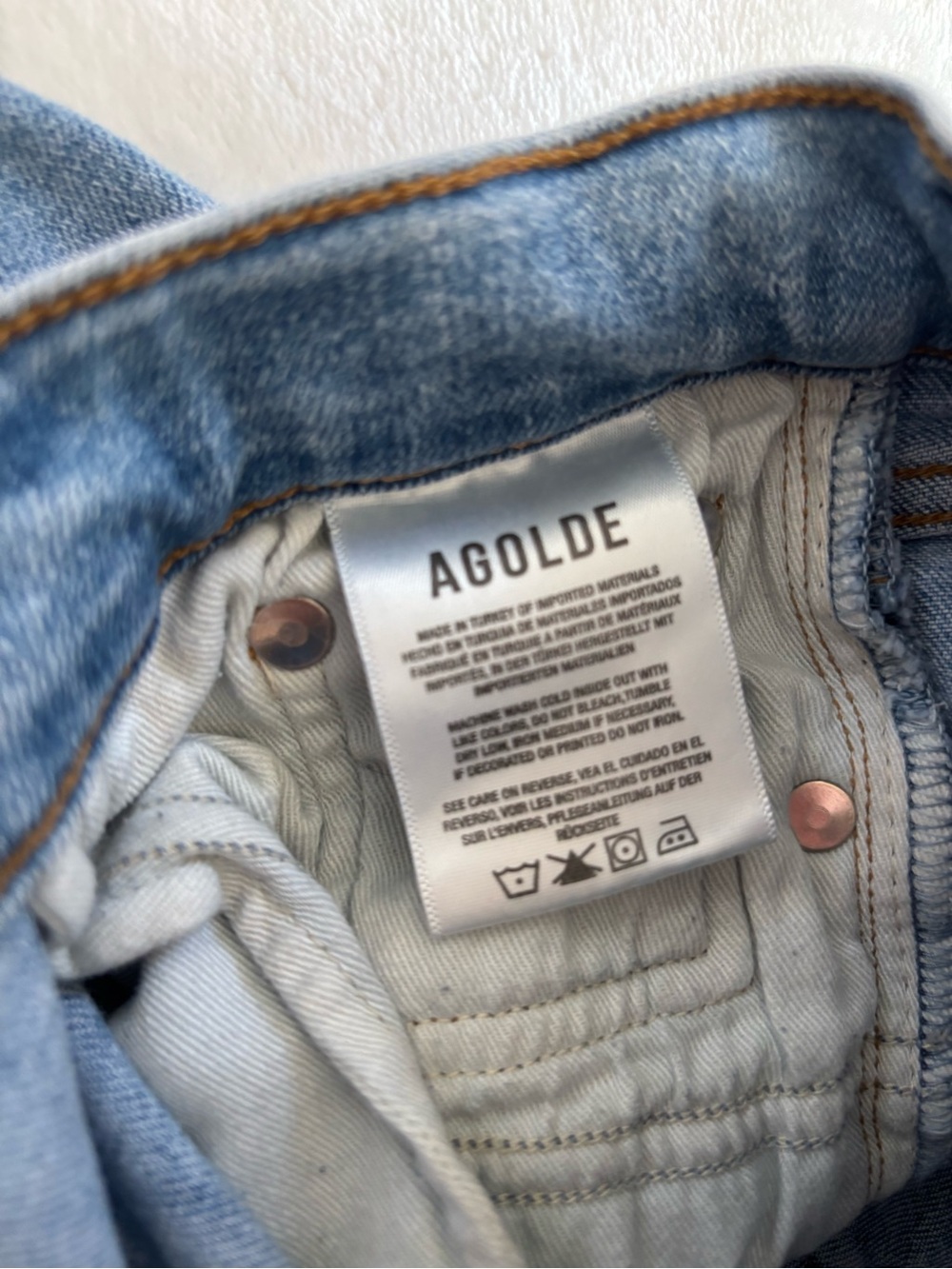 Aritzia Agolde distressed skinny jeans - Picture 7 of 8